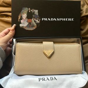Prada Beige Wallet